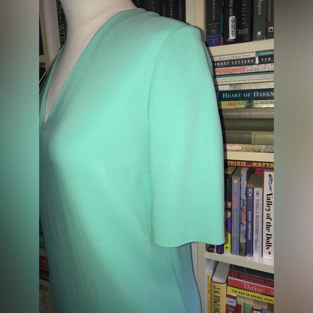 Stella McCartney Mint Green V-Neck Dress - Picture 8 of 16
